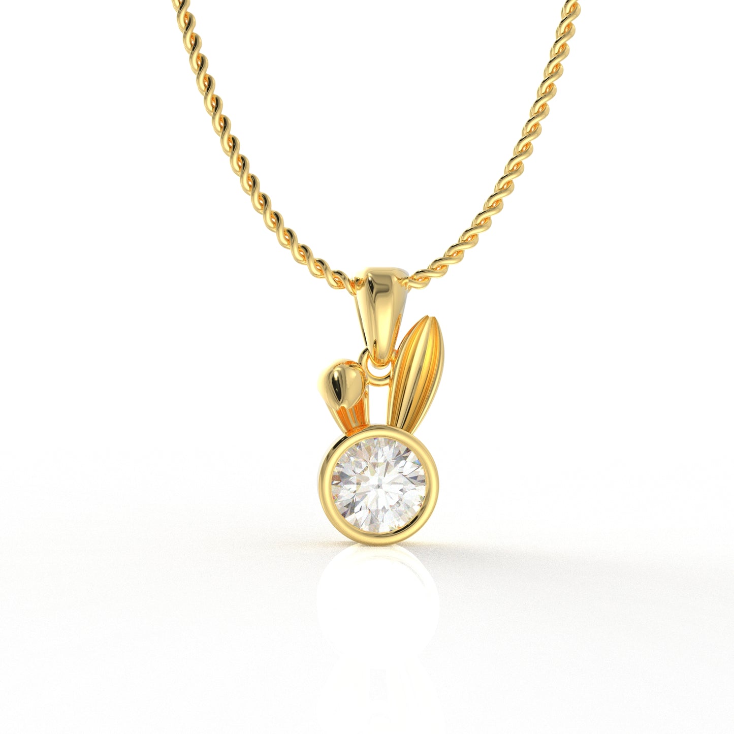 Raelynn Kid Pendant- 1.03 Carat Moissanite Diamond