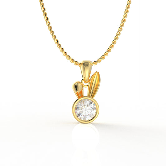 Raelynn Kid Pendant- 1.03 Carat Moissanite Diamond