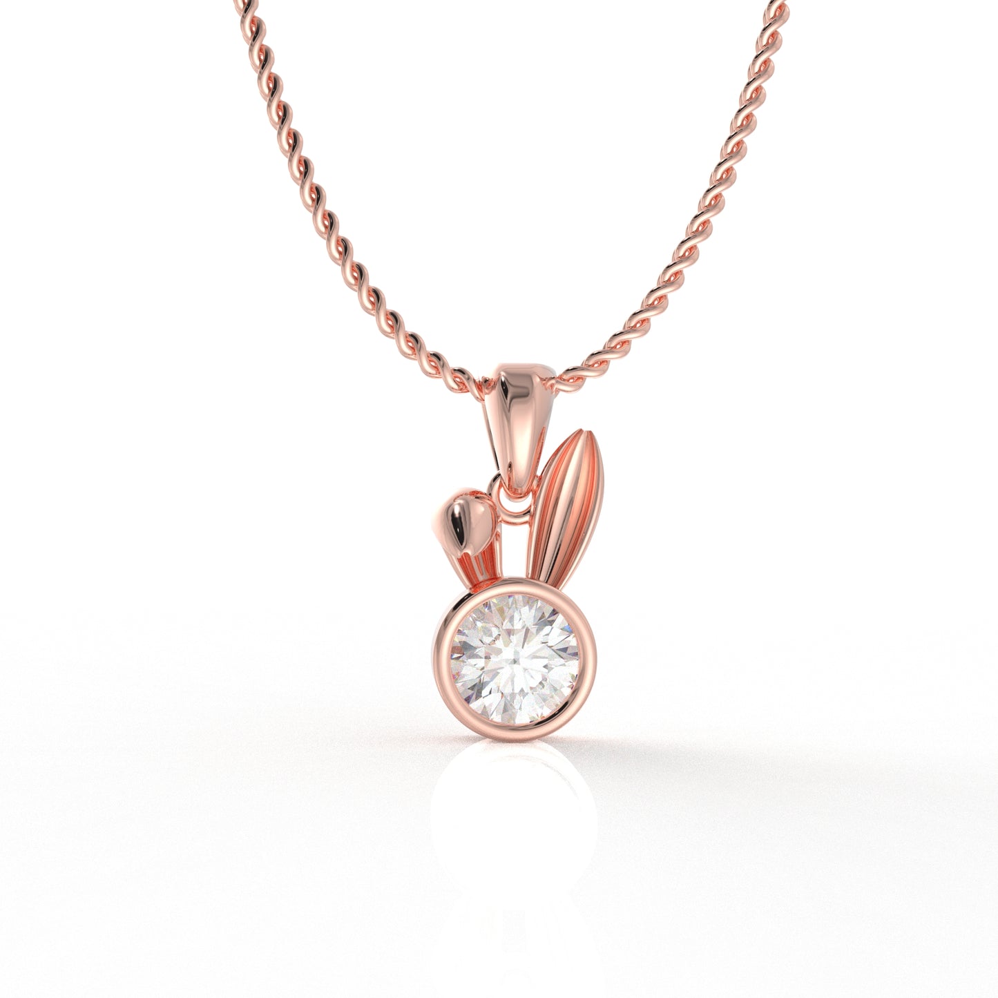 Raelynn Kid Pendant- 1.03 Carat Moissanite Diamond