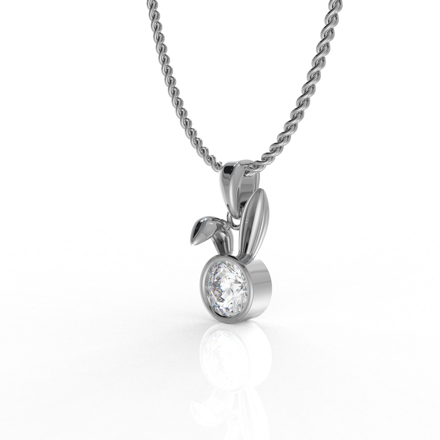 Raelynn Kid Pendant- 1.03 Carat Moissanite Diamond