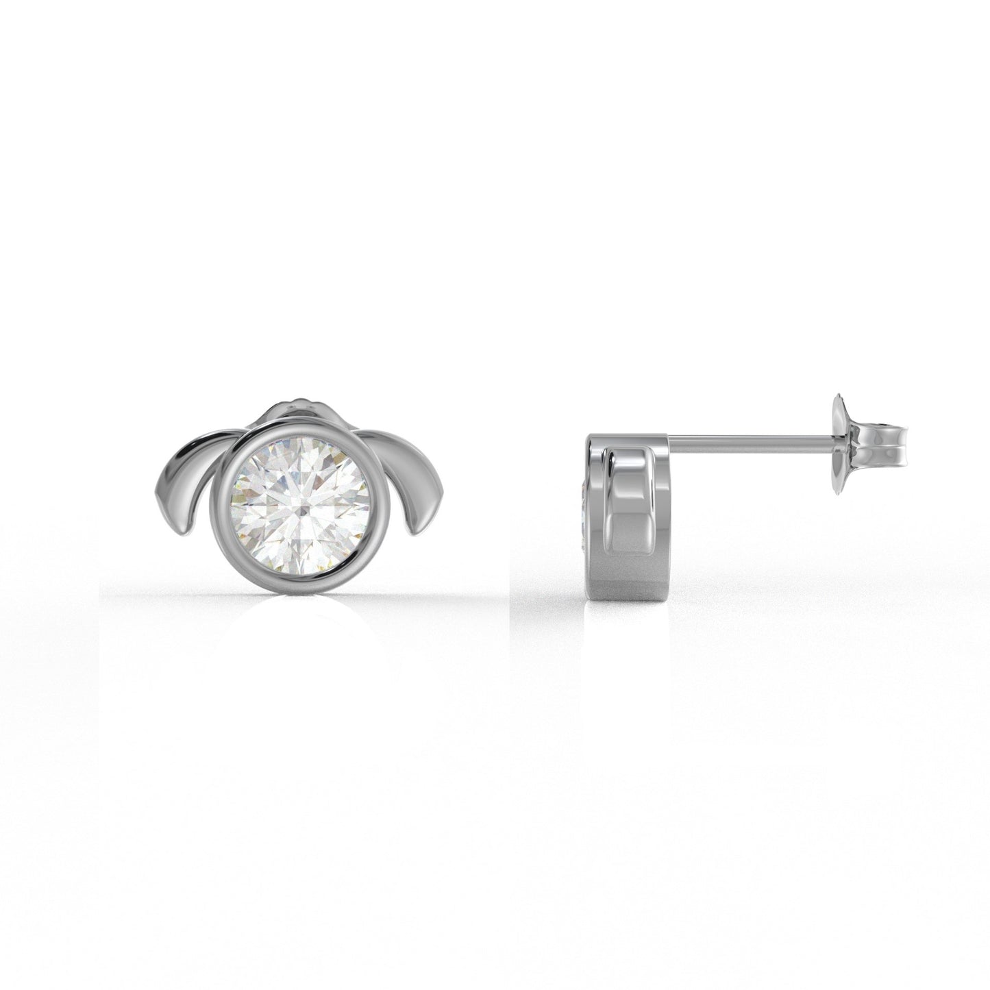 Aurora Moissanite Diamond Ear rings for Kids 1.05 Carat