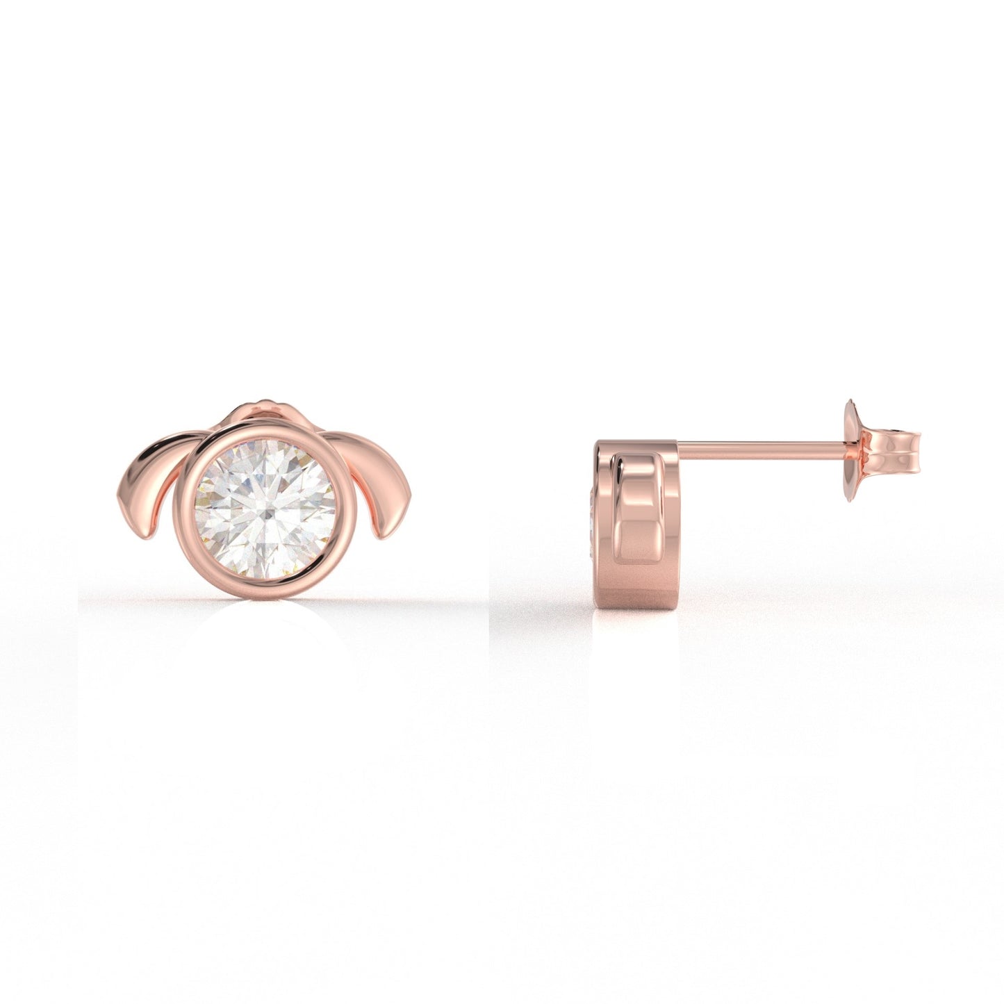 Aurora Moissanite Diamond Ear rings for Kids 1.05 Carat