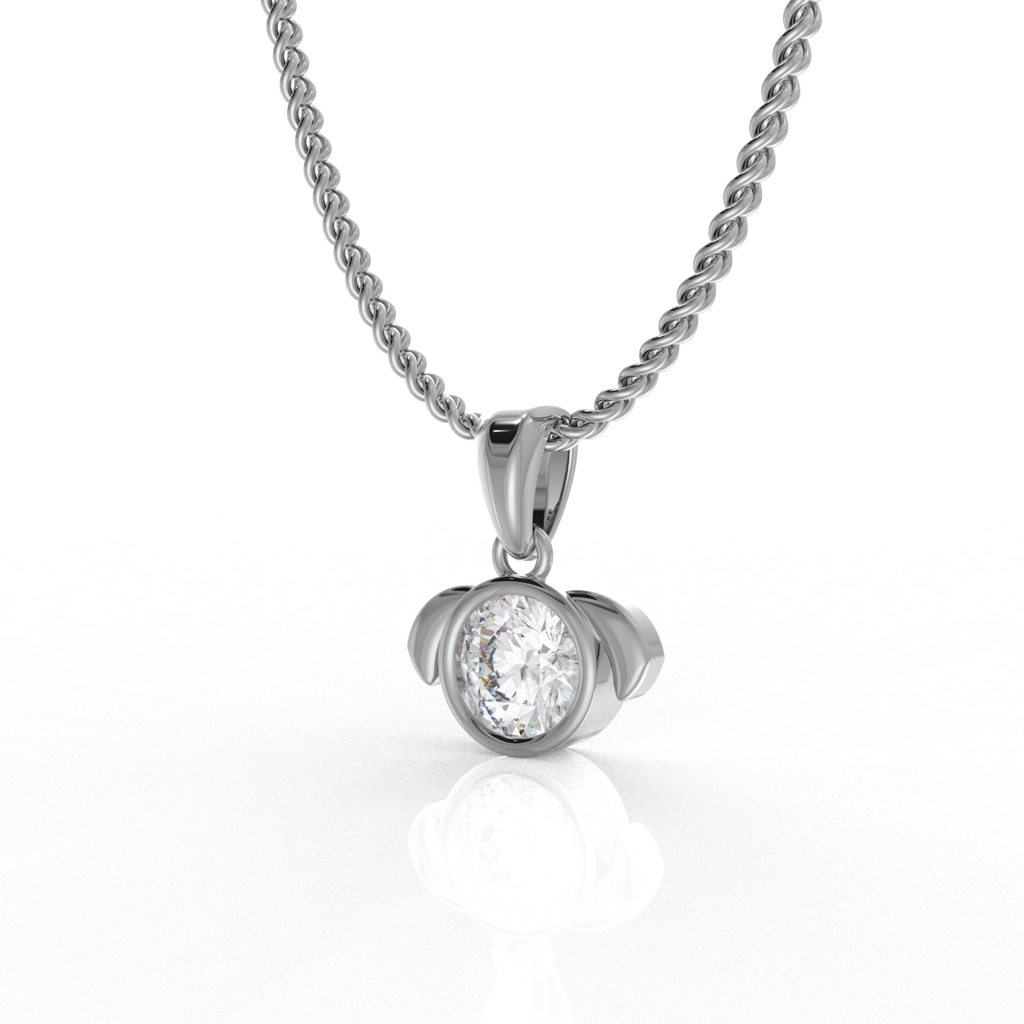 Talia Kid Moissanite diamond Pendant- 1.03 Carat