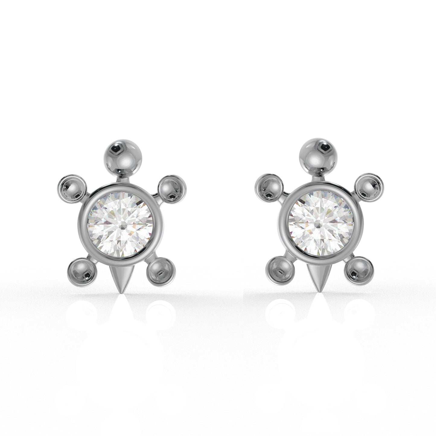 Hazel Kids Moissanite diamond Earrings 1.05 Carat