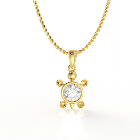 Zara Kid's Pendant- 1.03 Carat Moissanite Diamond