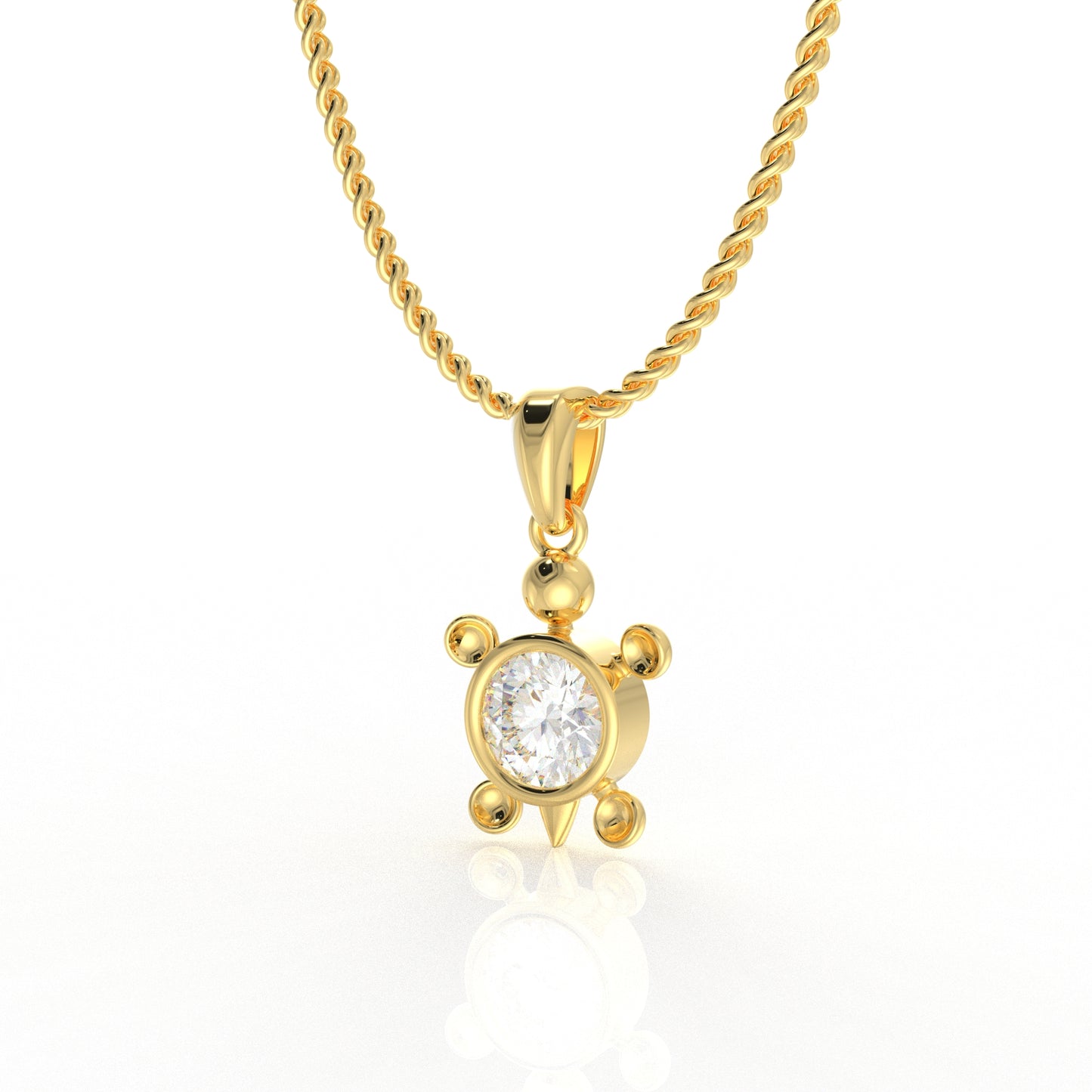 Zara Kid's Pendant- 1.03 Carat Moissanite Diamond