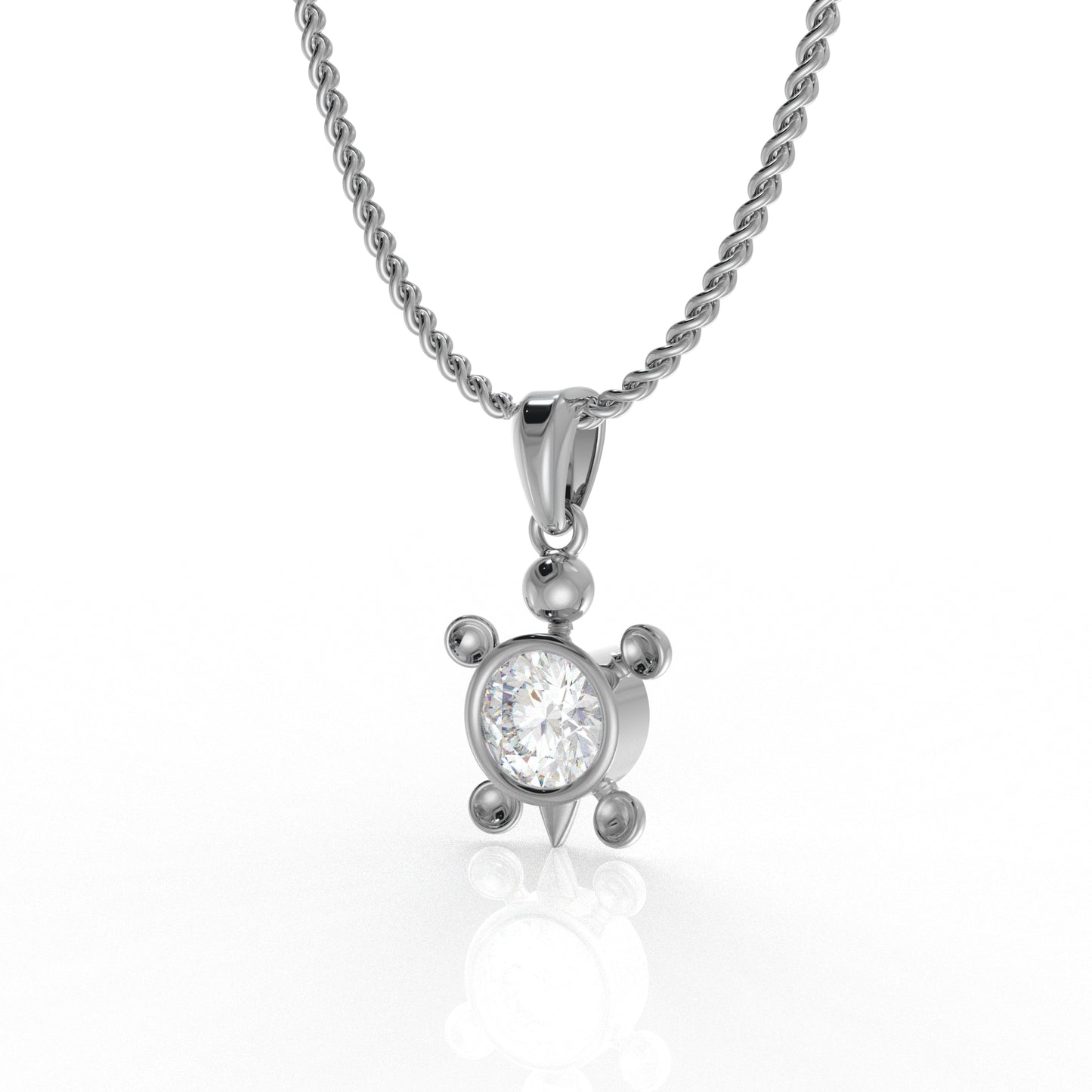 Zara Kid's Pendant- 1.03 Carat Moissanite Diamond