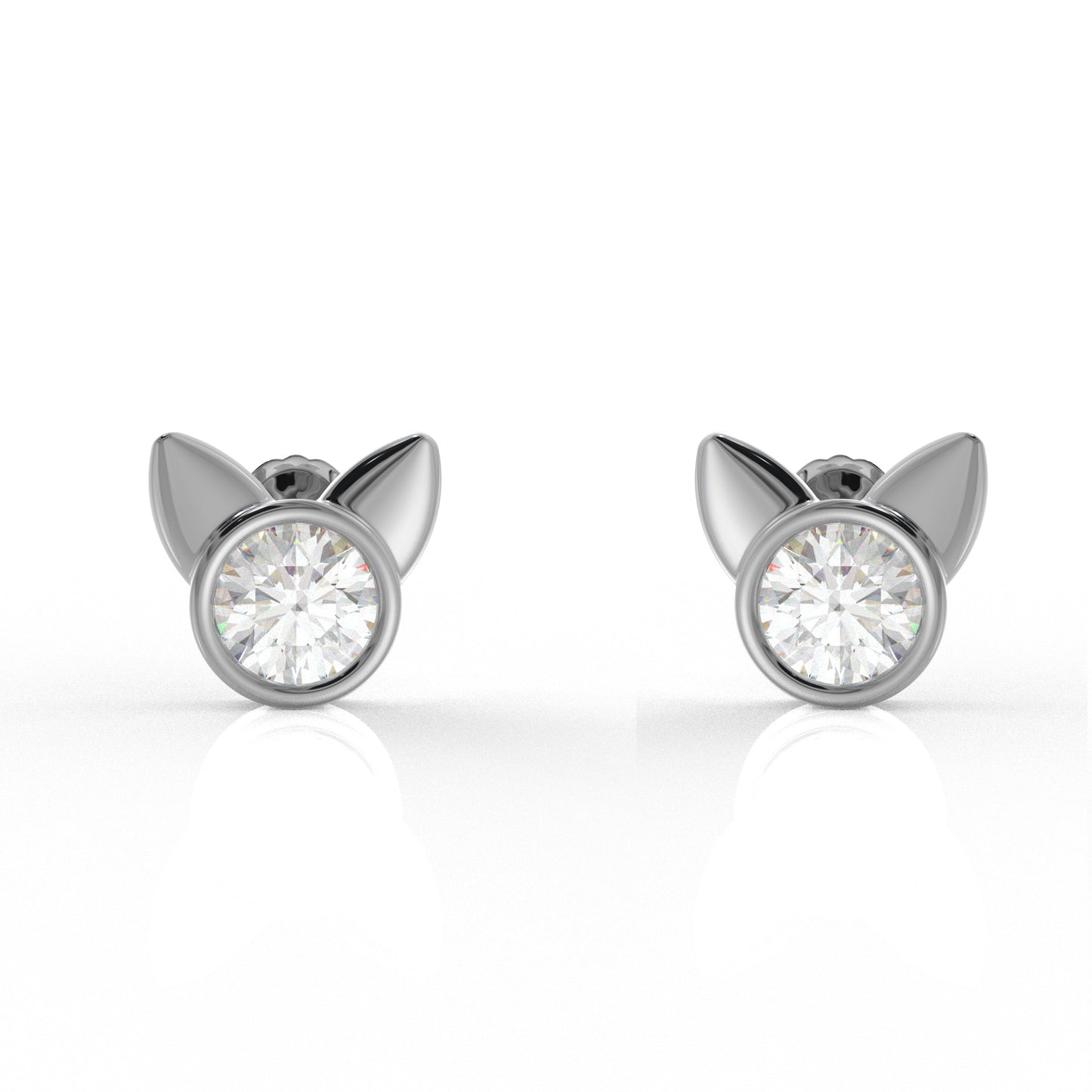 Bella Kids Moissanite diamond Earrings 1.05 Carat