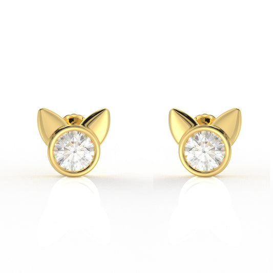 Bella Kids Moissanite diamond Earrings 1.05 Carat