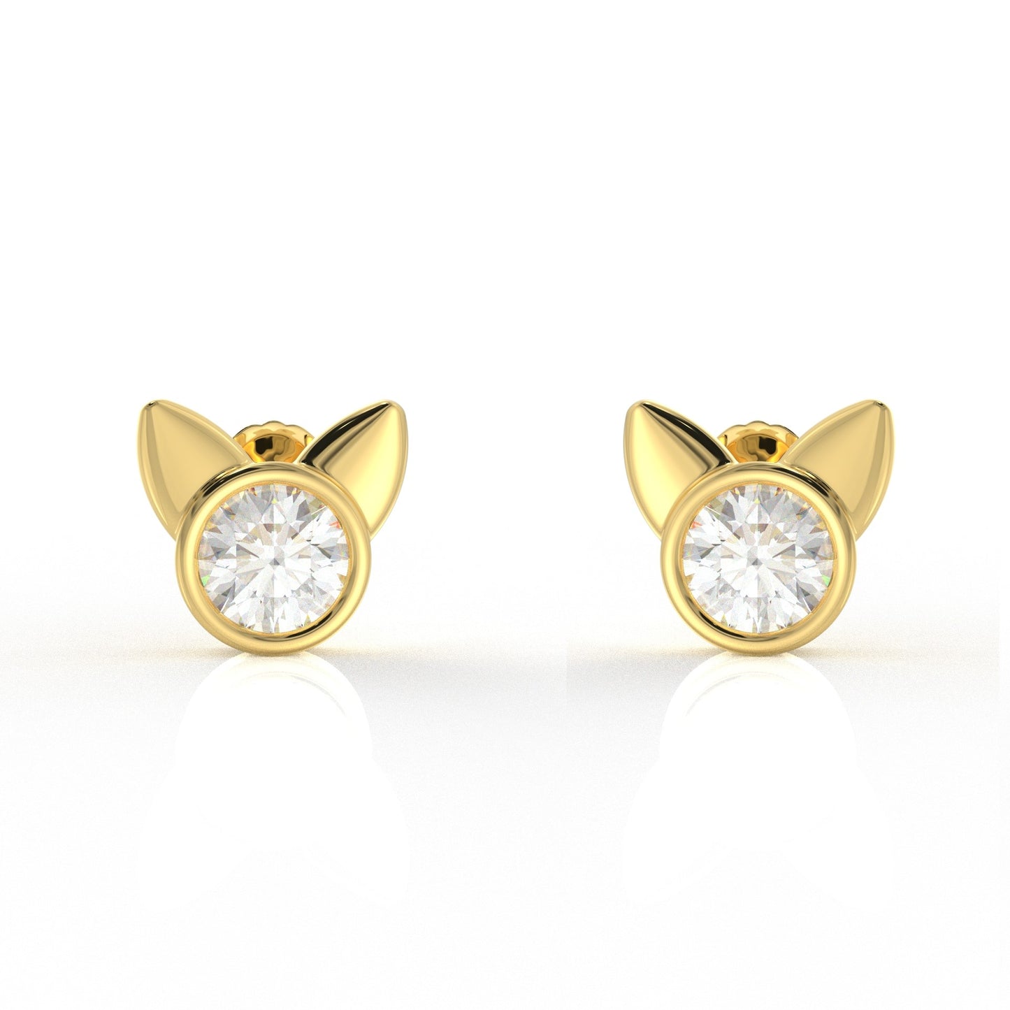 Bella Kids Moissanite diamond Earrings 1.05 Carat