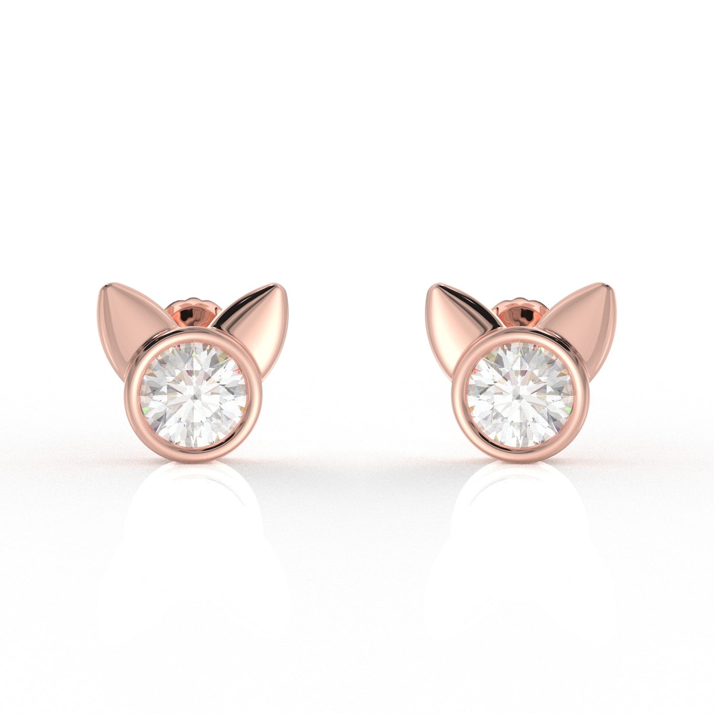 Bella Kids Moissanite diamond Earrings 1.05 Carat