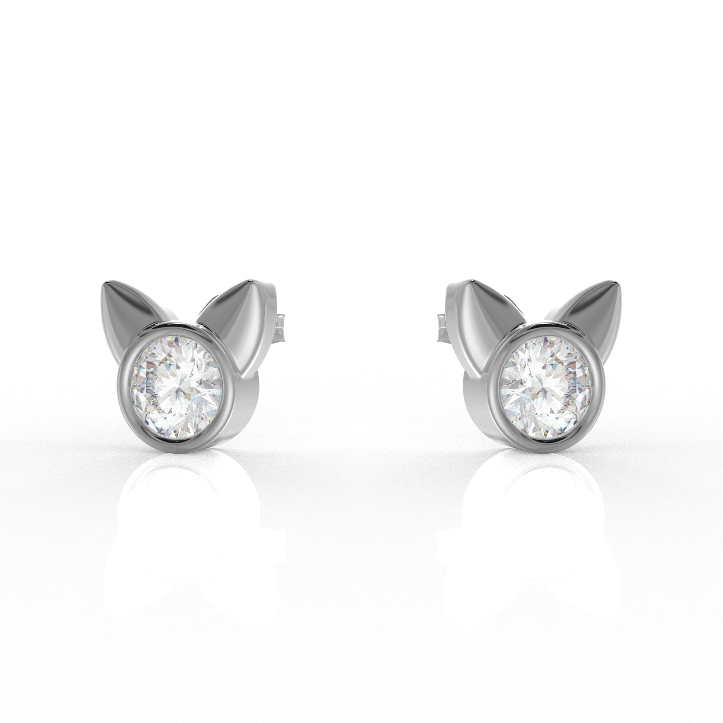 Bella Kids Moissanite diamond Earrings 1.05 Carat