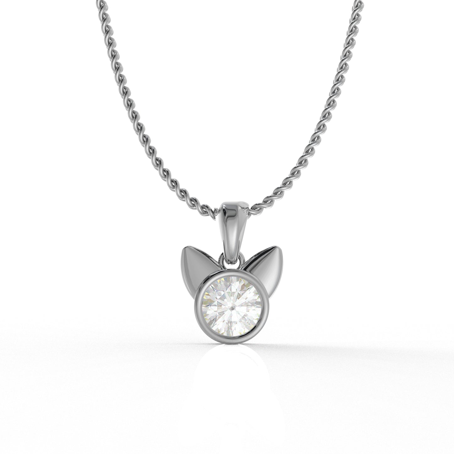 Azalea Kid's Pendant- 1.03 Carat Moissanite diamond