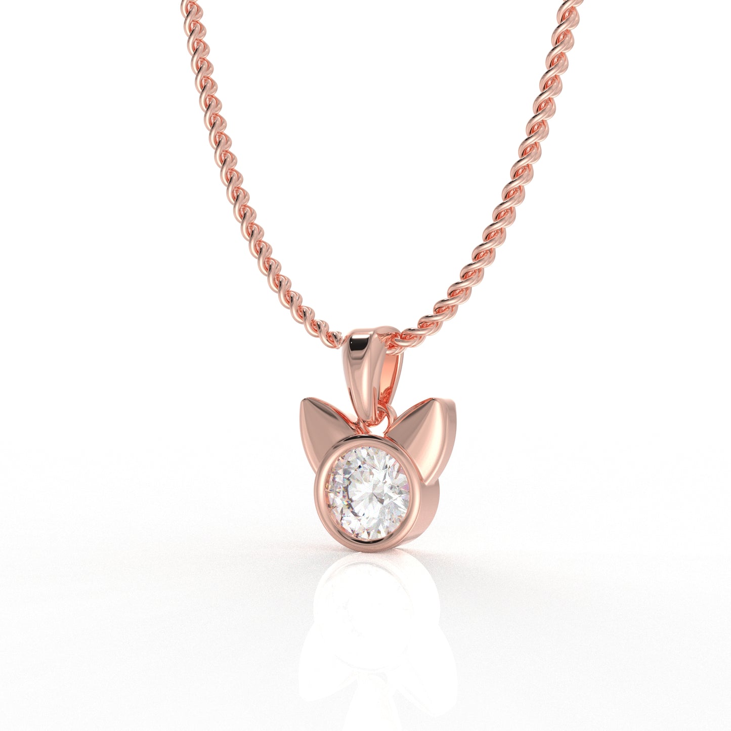 Azalea Kid's Pendant- 1.03 Carat Moissanite diamond