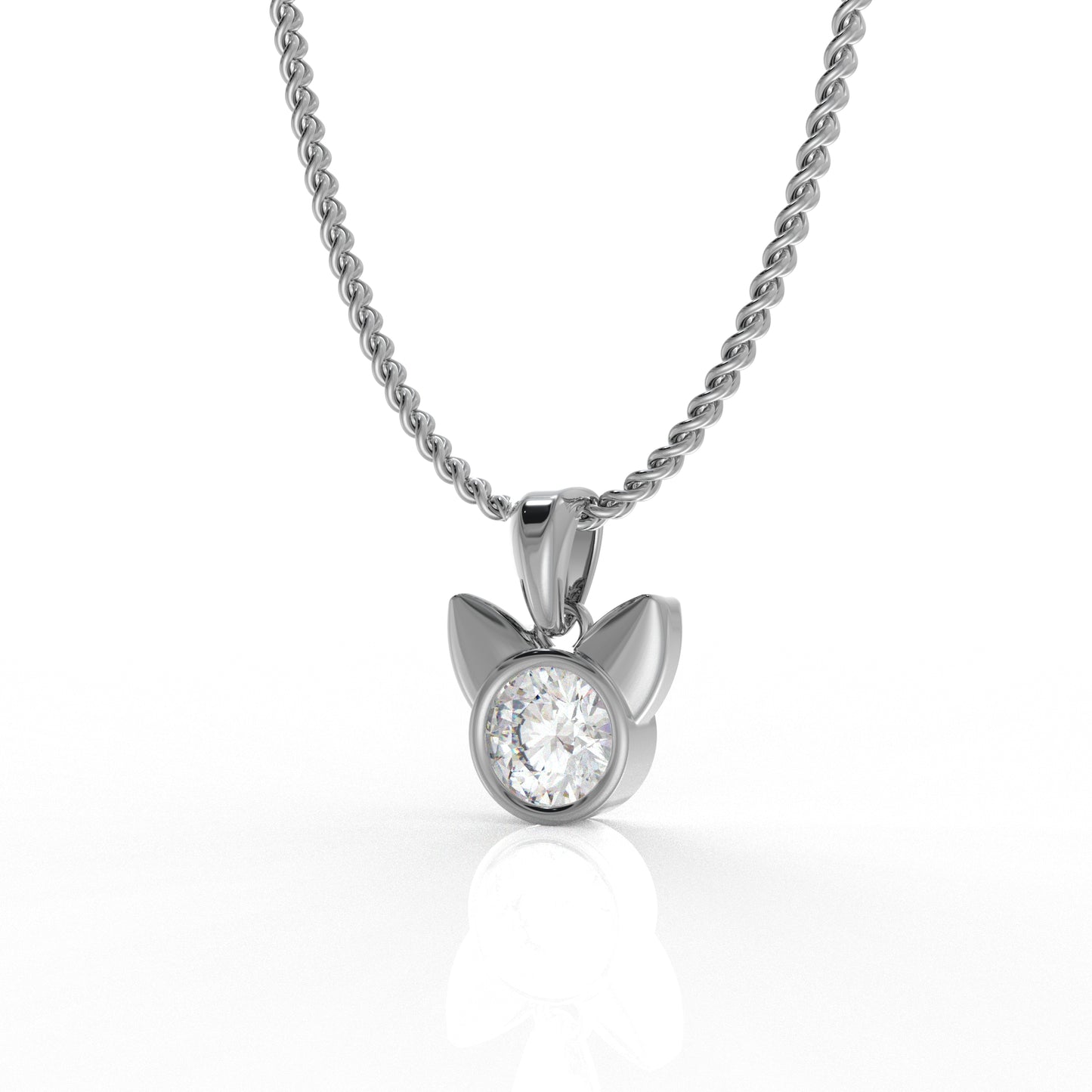 Azalea Kid's Pendant- 1.03 Carat Moissanite diamond