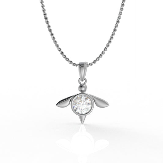 Imogen Kid's Pendant- 1.03 Carat moissanite diamond