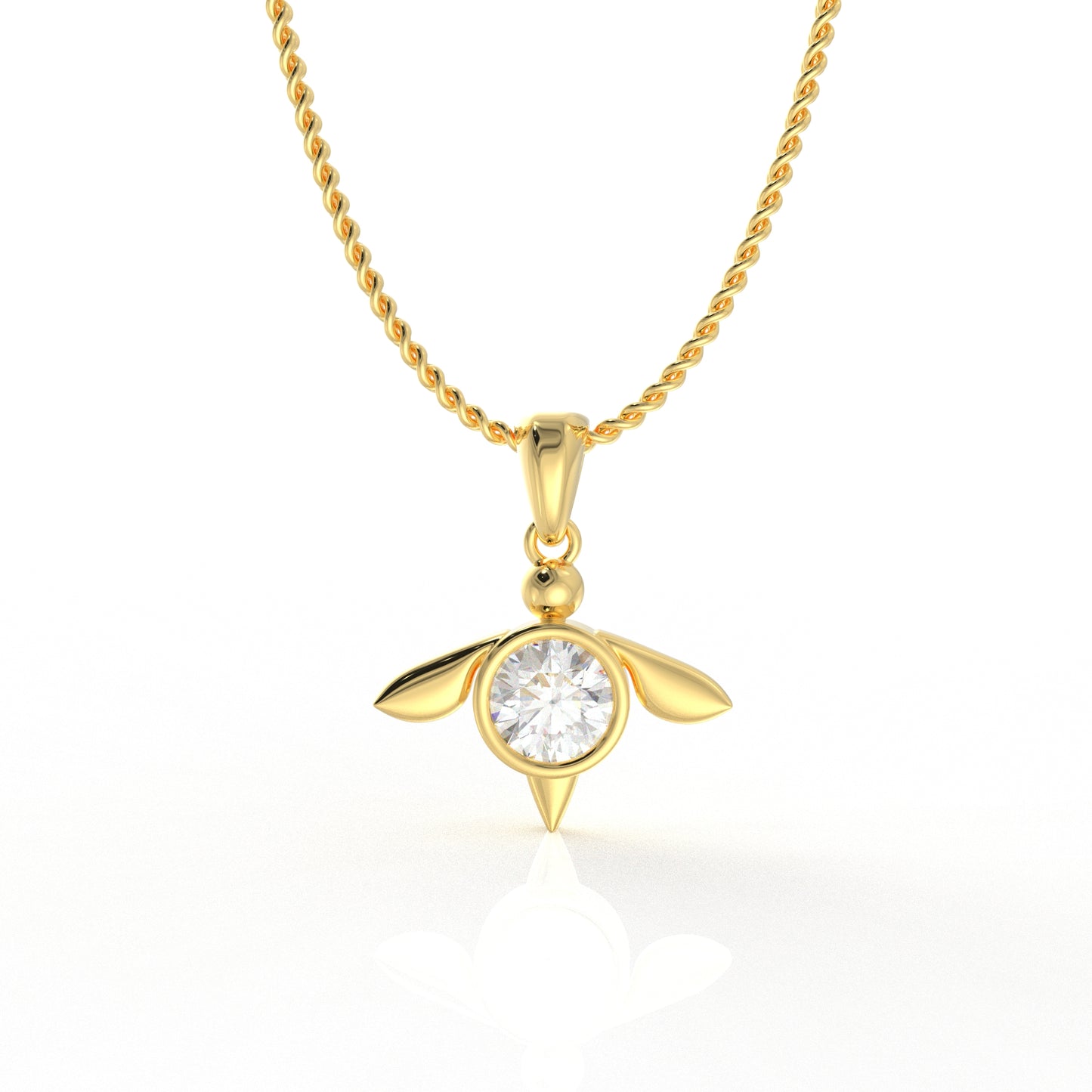 Imogen Kid's Pendant- 1.03 Carat moissanite diamond