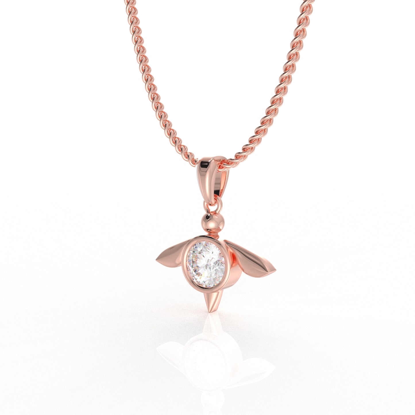 Imogen Kid's Pendant- 1.03 Carat moissanite diamond