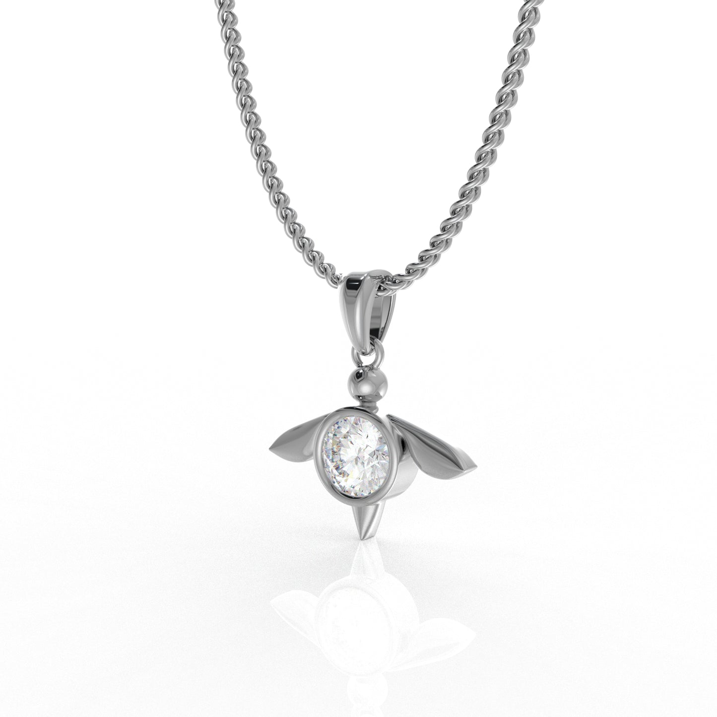 Imogen Kid's Pendant- 1.03 Carat moissanite diamond