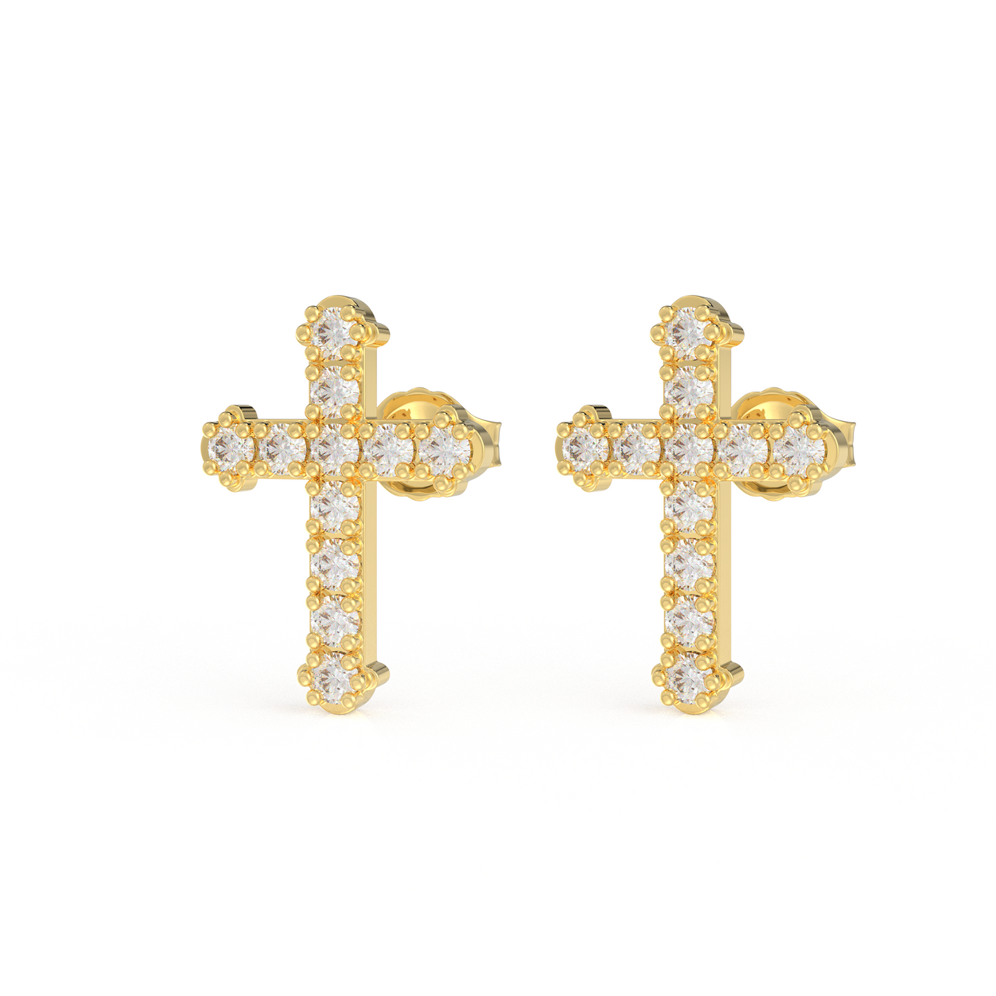 Adrit Mens 0.34 Carat moissanite diamond Ear Rings