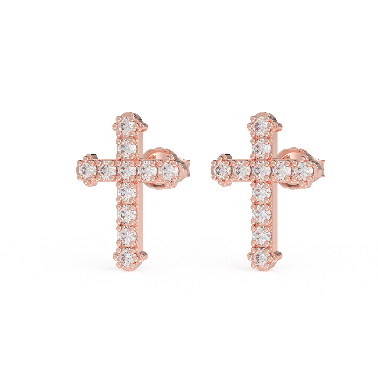 Adrit Mens 0.34 Carat moissanite diamond Ear Rings