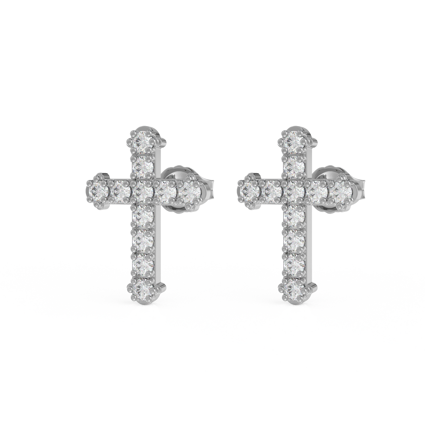 Adrit Mens 0.34 Carat moissanite diamond Ear Rings