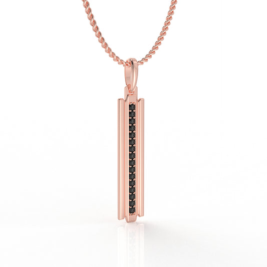 Qadim Men Pendant- 0.48 Moissanite diamond