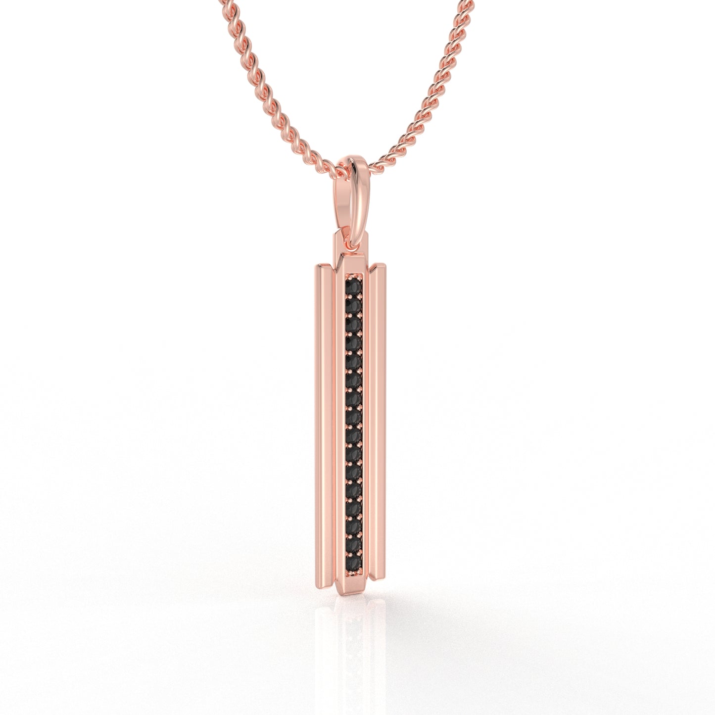 Qadim Men Pendant- 0.48 Moissanite diamond
