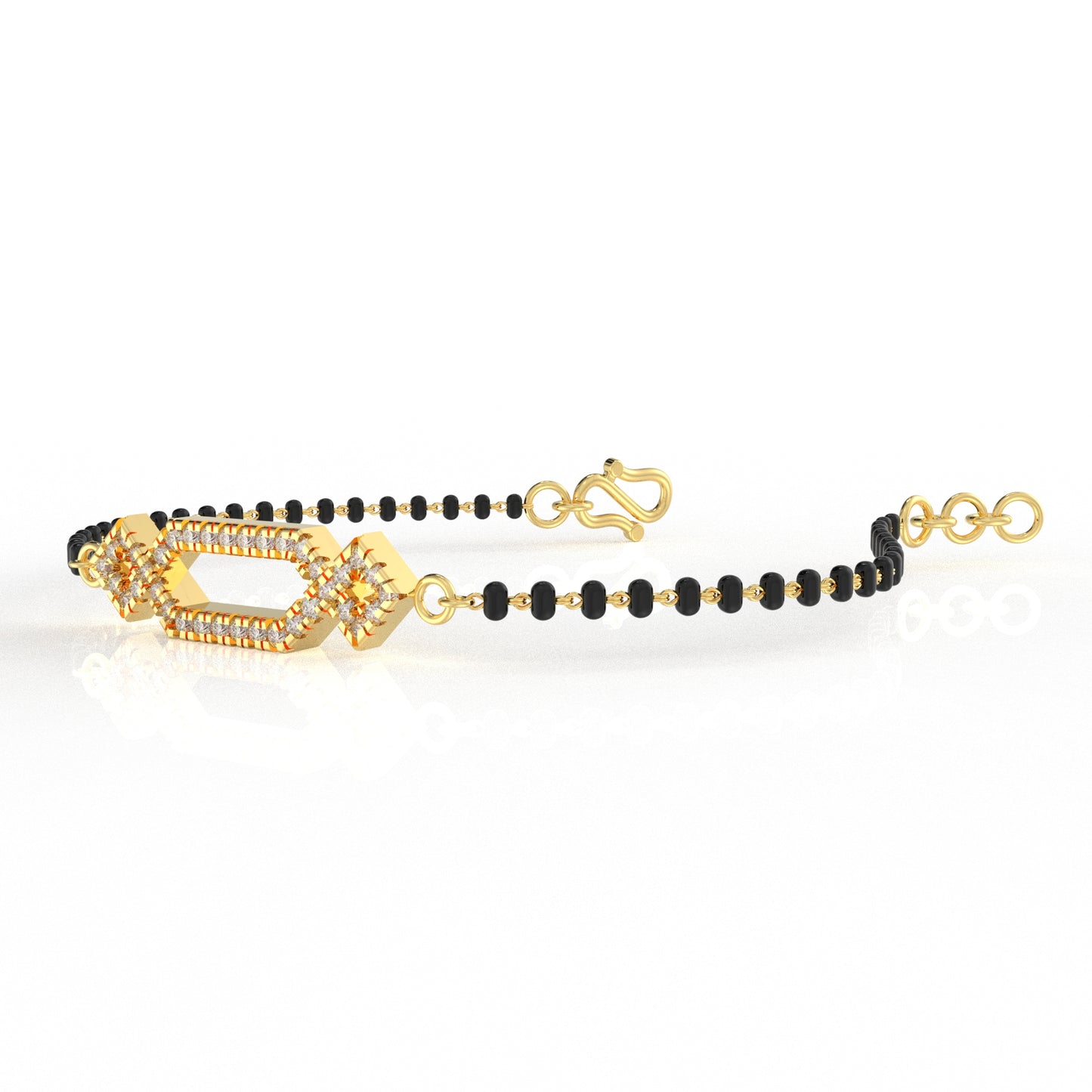 Geometry Moissanite diamond Bangle mangalsutra