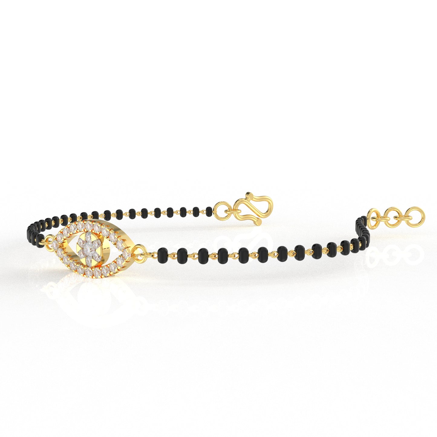 Evil eye Moissanite diamond Plain chain and Mangalsutra