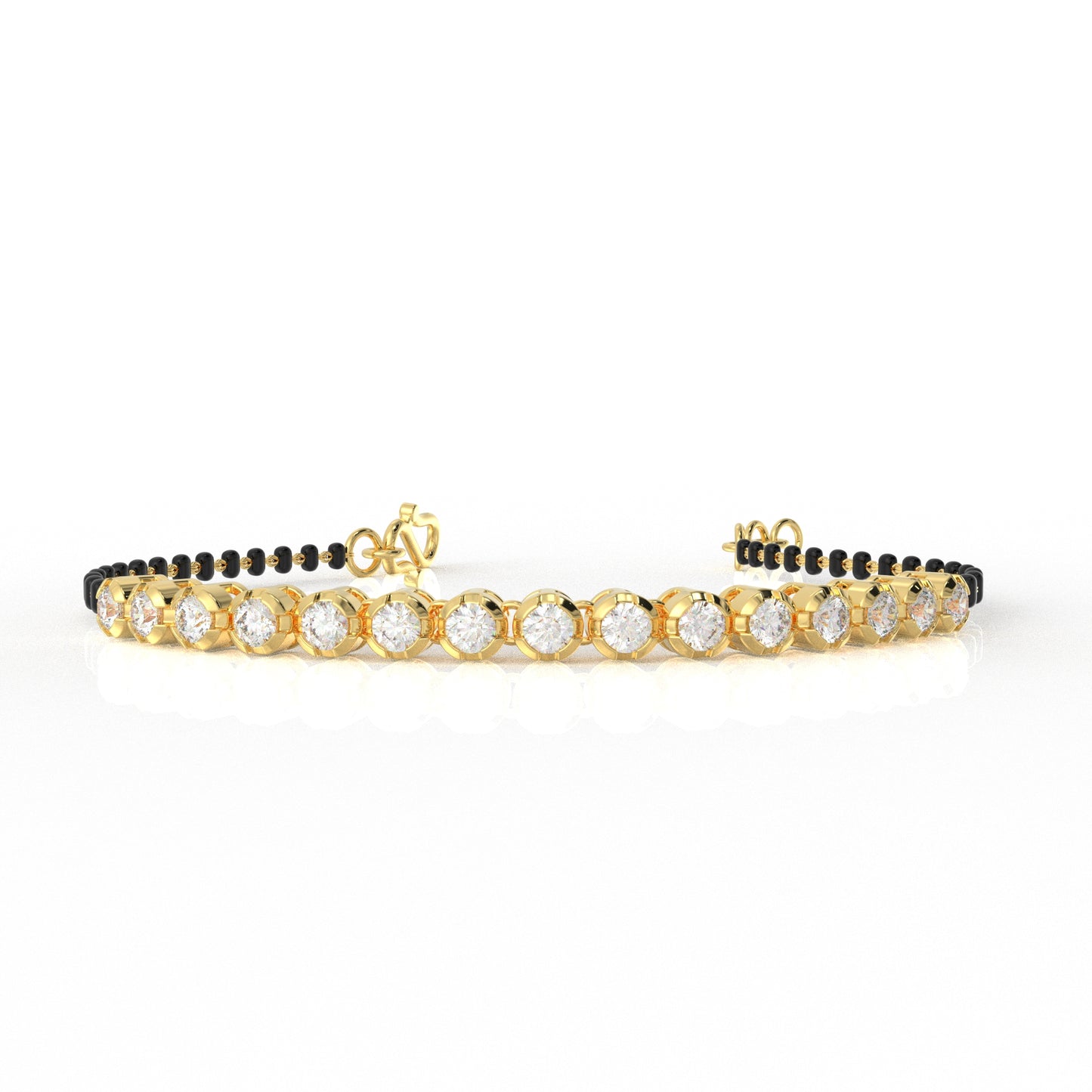 The Riveria Moissanite Mangalsutra Bracelets