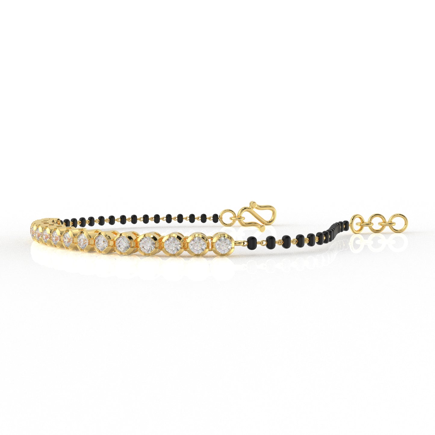 The Riveria Moissanite Mangalsutra Bracelets