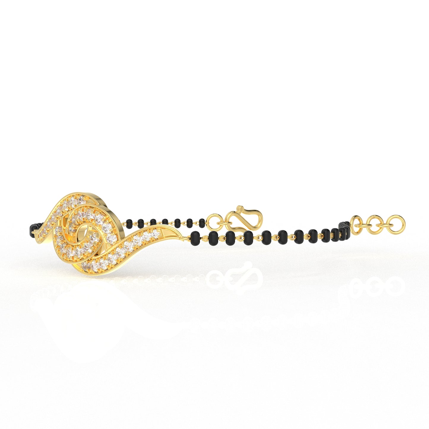 Holy knot Moissanite Diamond Bangle and Mangalsutra chain