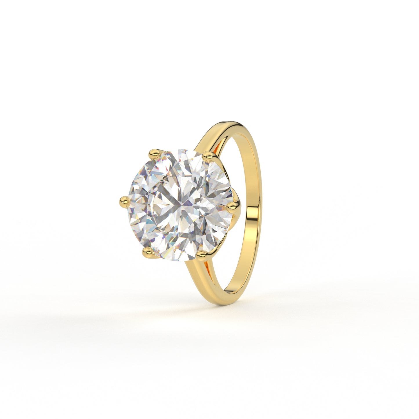 Glorious Tulip Moissanite Ring (8 Carats)