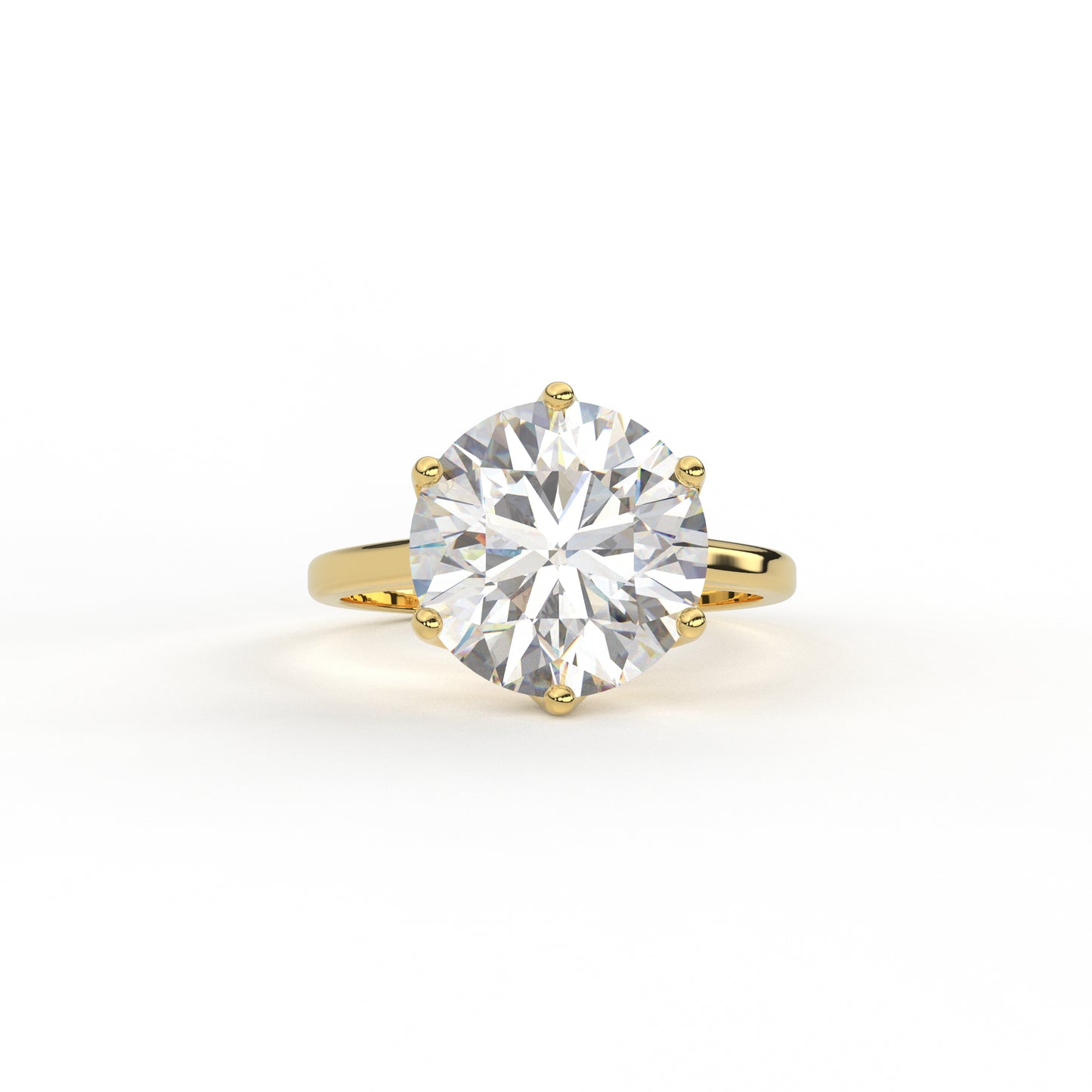 Glorious Tulip Moissanite Ring (8 Carats)