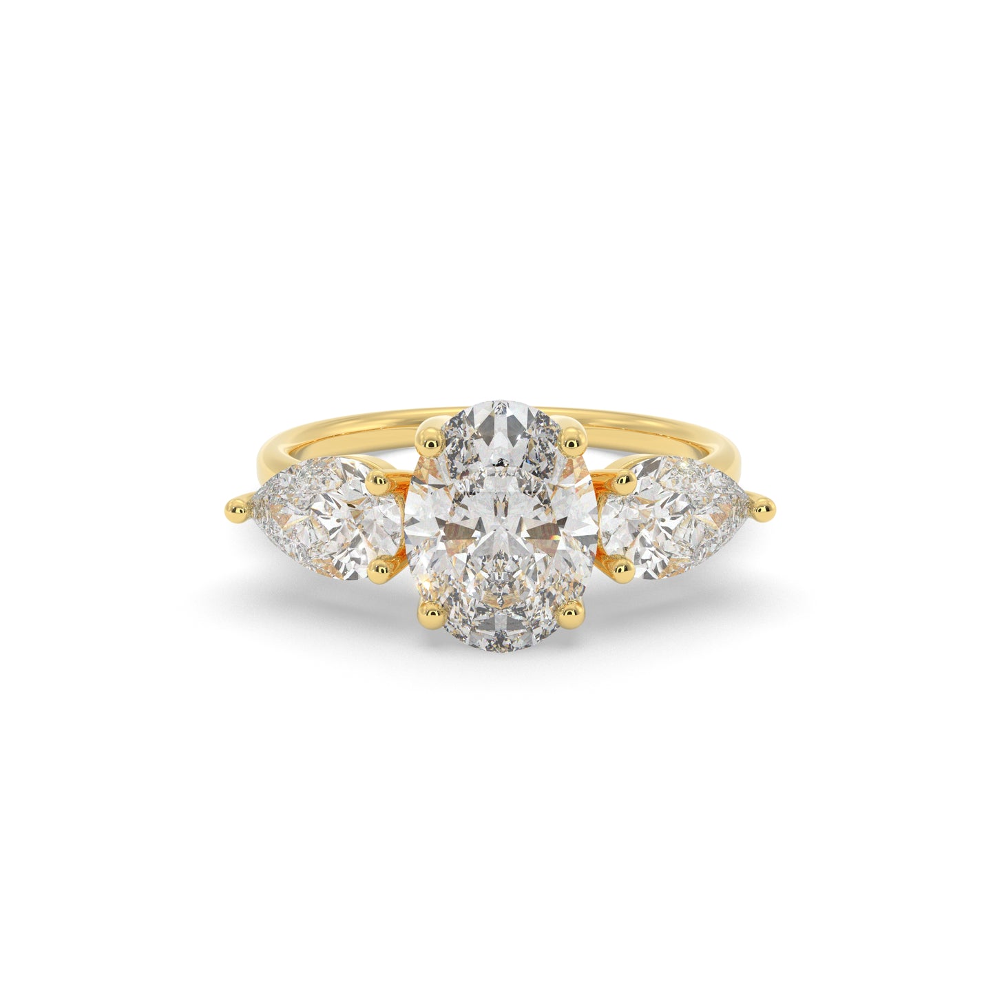 Yashasvi Ring in Moissanite and Lab Diamond by Vai Ra