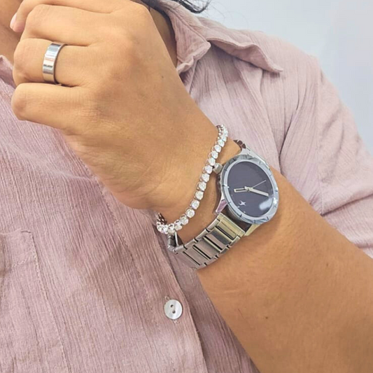 Round Tennis Bracelet 5.83 CT Moissanite by Vai Ra