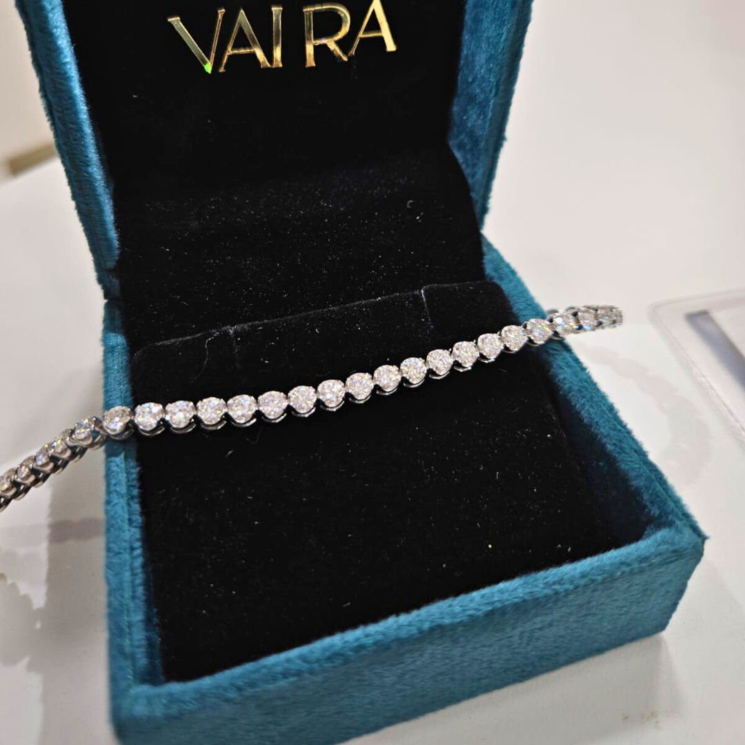 Round Tennis Bracelet 5.83 CT Moissanite by Vai Ra