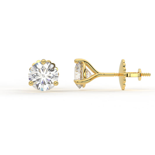 Three Prong Ear Rings by Vai Ra