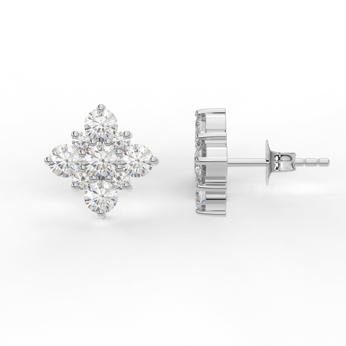 Moissanite Diamond Earring