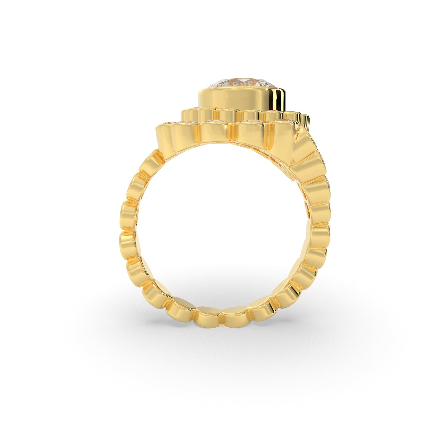 Sea shell Ring (1.5 CT)