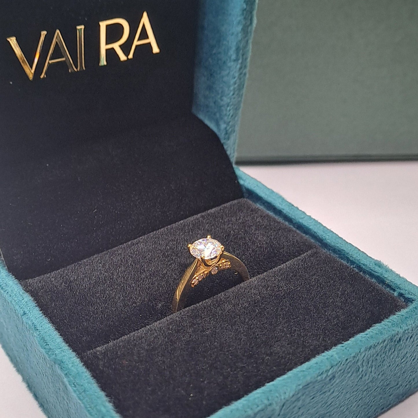 The Minimalist Ring- Moissanite Diamond by Vai Ra