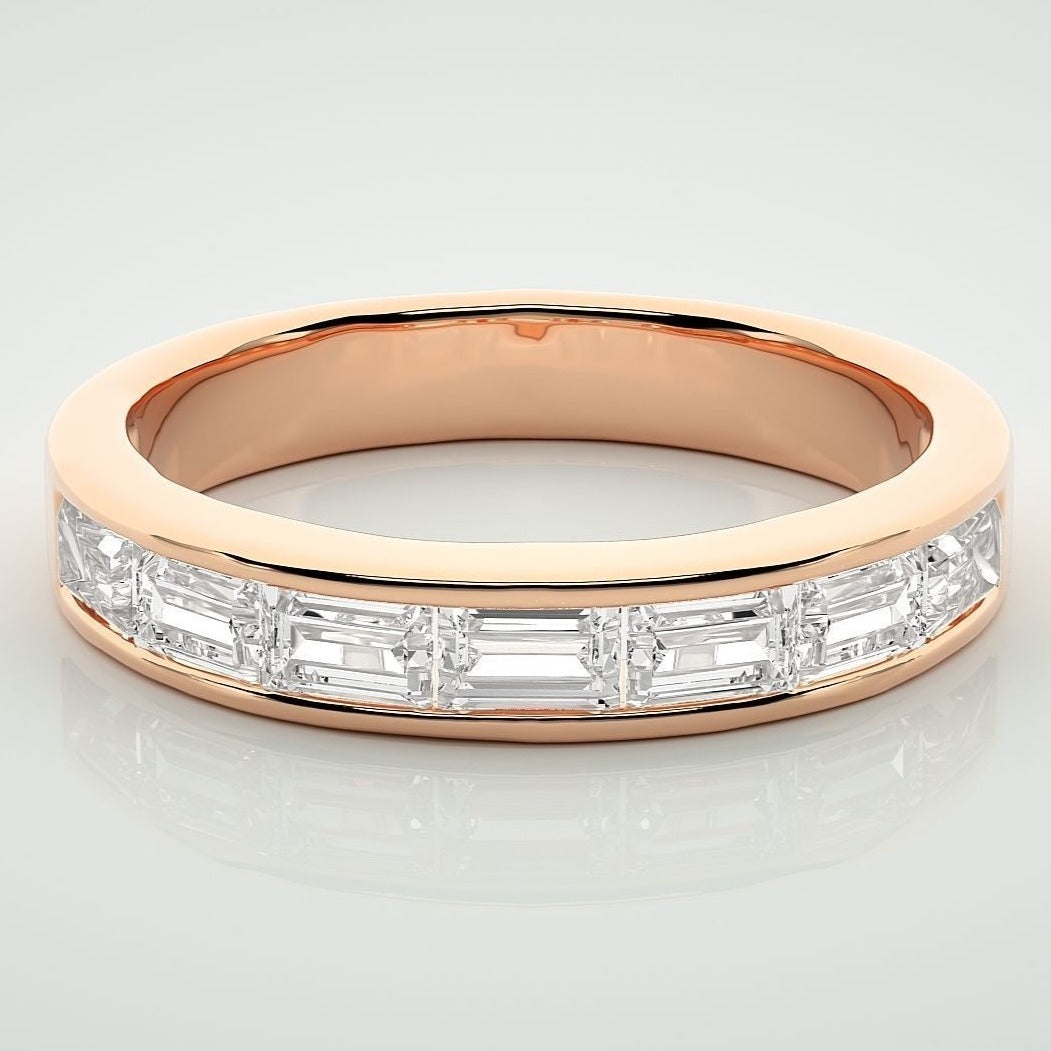 Baguette Moissanite Ring