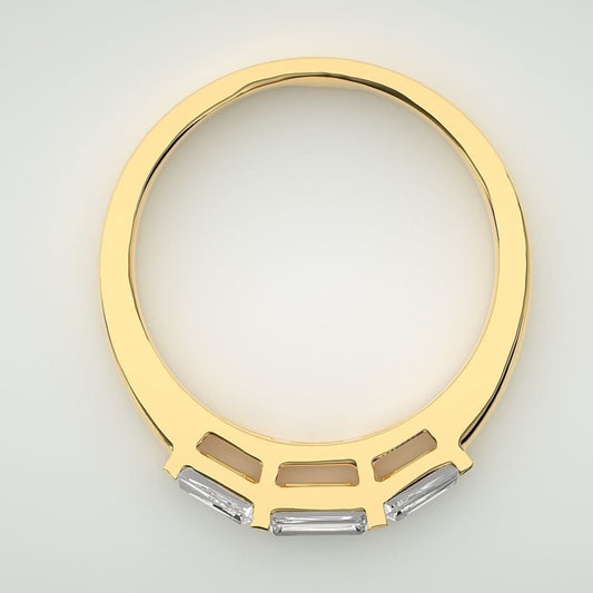 Three Baguette Ring - 0.48 CT