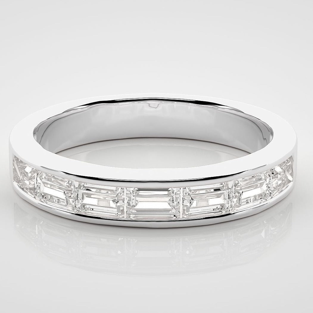 Baguette Moissanite Diamond Ring