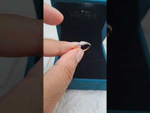 Crushed Diamond Ring in Moissanite and Lab Diamond by Vai Ra