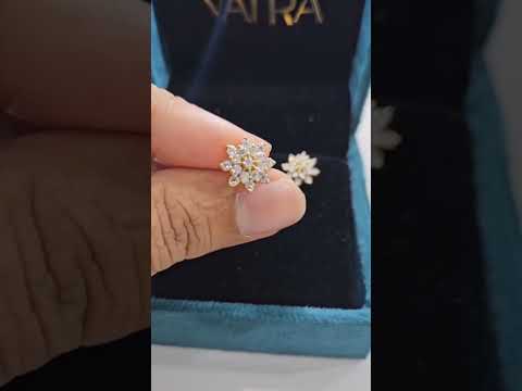 Mogra Moissanite Ear Rings by Vai Ra