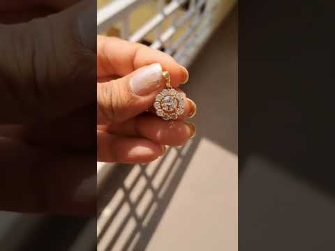 Bloome Pendant 2 CT in Diamond by Vai Ra