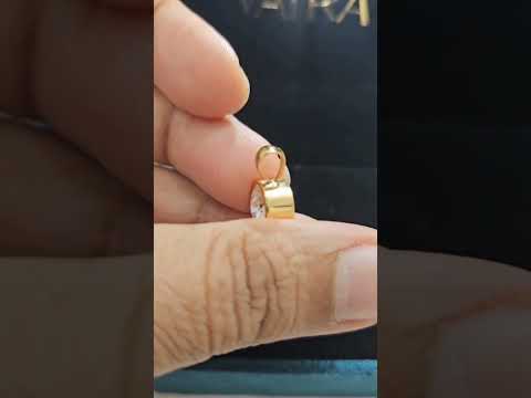 Orbis 2 CT Round Pendant by Vai Ra in Moissanite and Lab Diamond