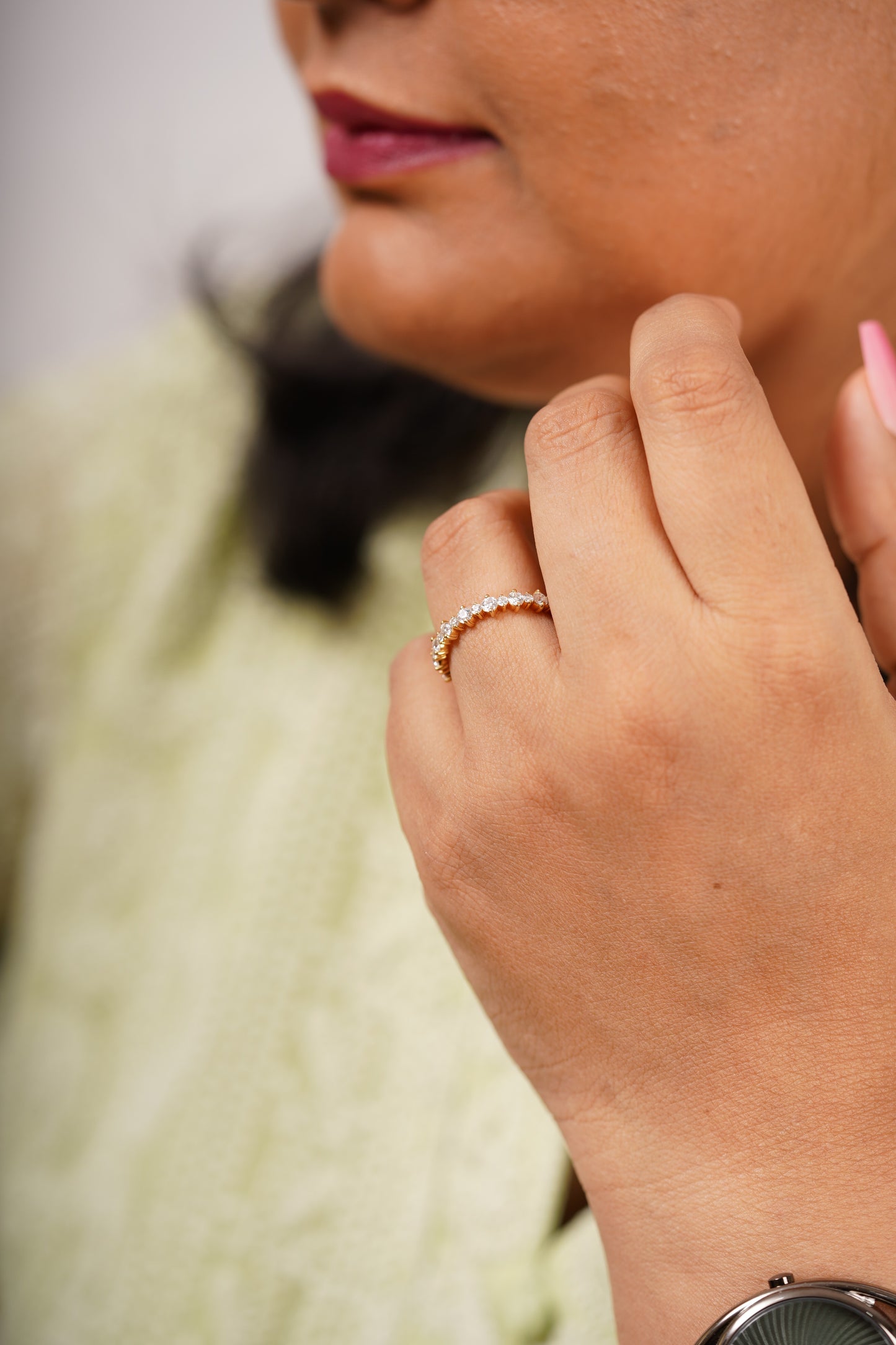 Beleze Three Fourth Eternity Band by Vai Ra